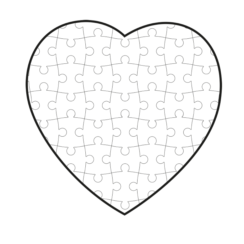 CORAZONES | Puzzle corazón - La Fábrica de Sonrisas